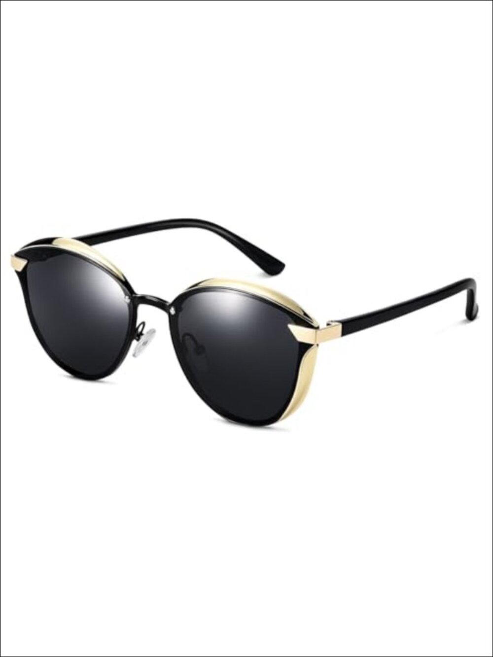 Polarized Cat Eye Sunglasses Retro Metal Frame UV400 Gift Set